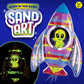 Creativity for Kids Sand Art Kit - Rocket Ship - Glow in the Dark, Large Size - DIY Space Toys for Boys (Ages 6+) - Model 6392000