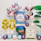 Smlpuame 40 Inch Number Balloon 0-9 Gold Large Number 80 Balloons,Digital Balloons For Birthday Party Celebration Decorations Su