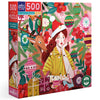 eeBoo Piece & Love: Ms. Santa's Reindeer - 500 Piece Puzzle - mature-themed Square Jigsaw  23x23  Glossy Pieces  Christmas Holiday Themed