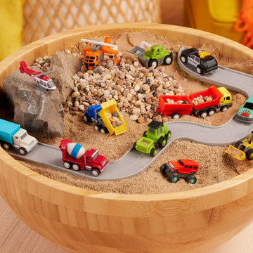 Driven By Battat - Mini Toy Car Set - Toy Trucks For Kids - Toy Construction Vehicles - City Vehicle Toys - 3 Years + - Pocket F