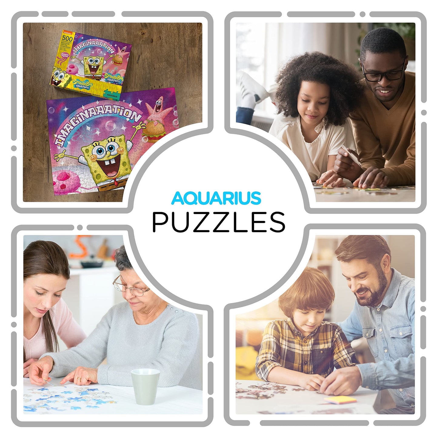 Aquarius Spongebob Squarepants Imagination Puzzle (500 Piece Jigsaw Puzzle) - Officially Licensed Spongebob Merchandise & Collec