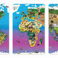 Dowling Magnets Animal Magnetism Magnetic Wildlife Map Puzzle Bundle, Set Of 3 Puzzles: North America & South America, Eurasia & Africa, Asia & Australia (Per Puzzle: 11.50 Inches W X 18 Inches H)