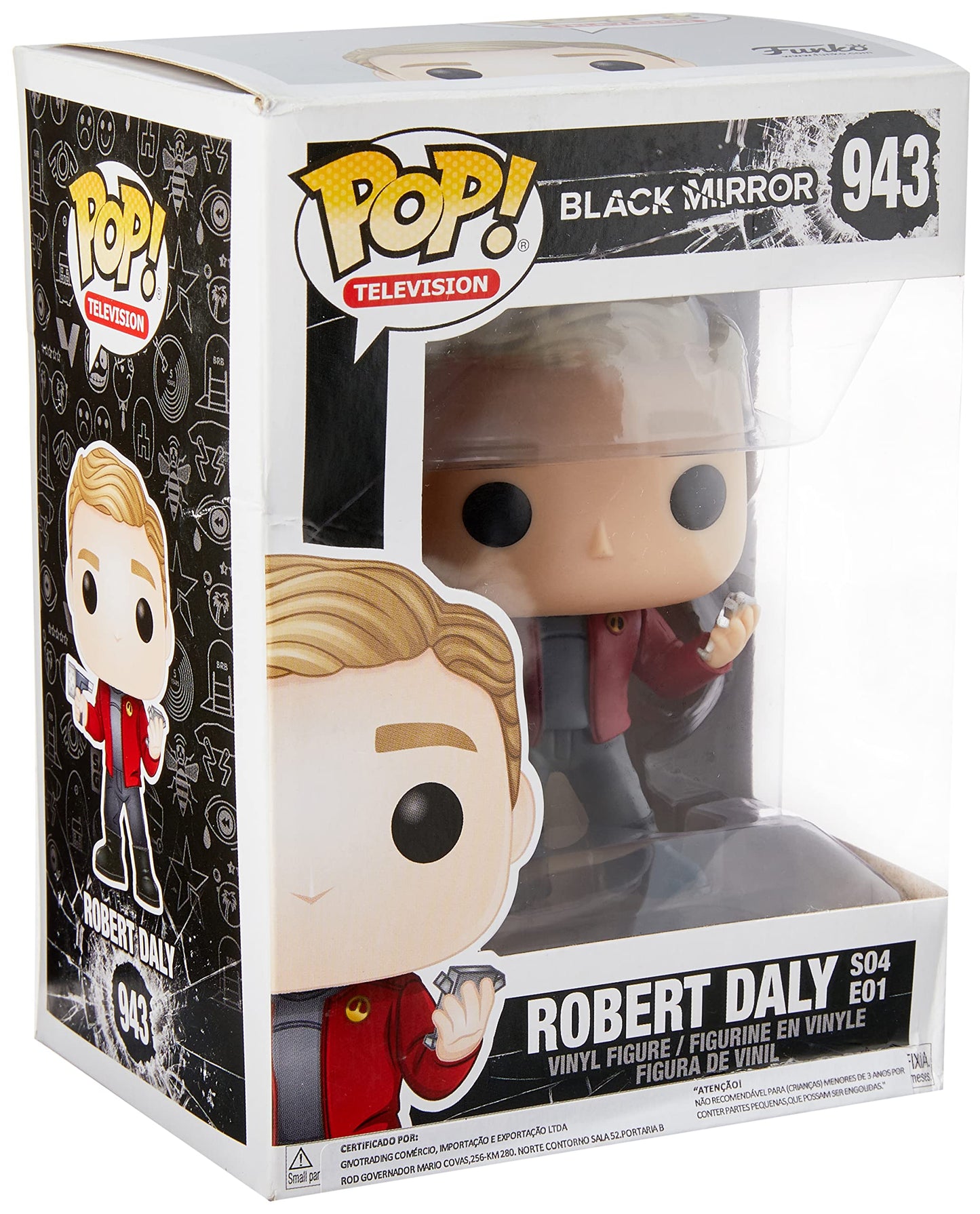Funko Pop! Tv: Black Mirror - Robert Daly, Multicolor