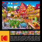 KODAK PREMIUM PUZZLES 1000 Piece Jigsaw Puzzle - Colorful European Town - Multi-colored Paper Model 8700ZZAG