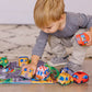 Melissa & Doug Take-Along Town Play Mat (19.25 x 14.25 inches) with 9 Soft Vehicles - with Storage Bag, Toy Vehicle Play Sets fo