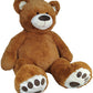 Anico 59" Plush Giant Teddy Bear - Medium Brown Stuffed Animal, Smiling Face, Premium Quality, Perfect Gift for Kids and Girlfriends