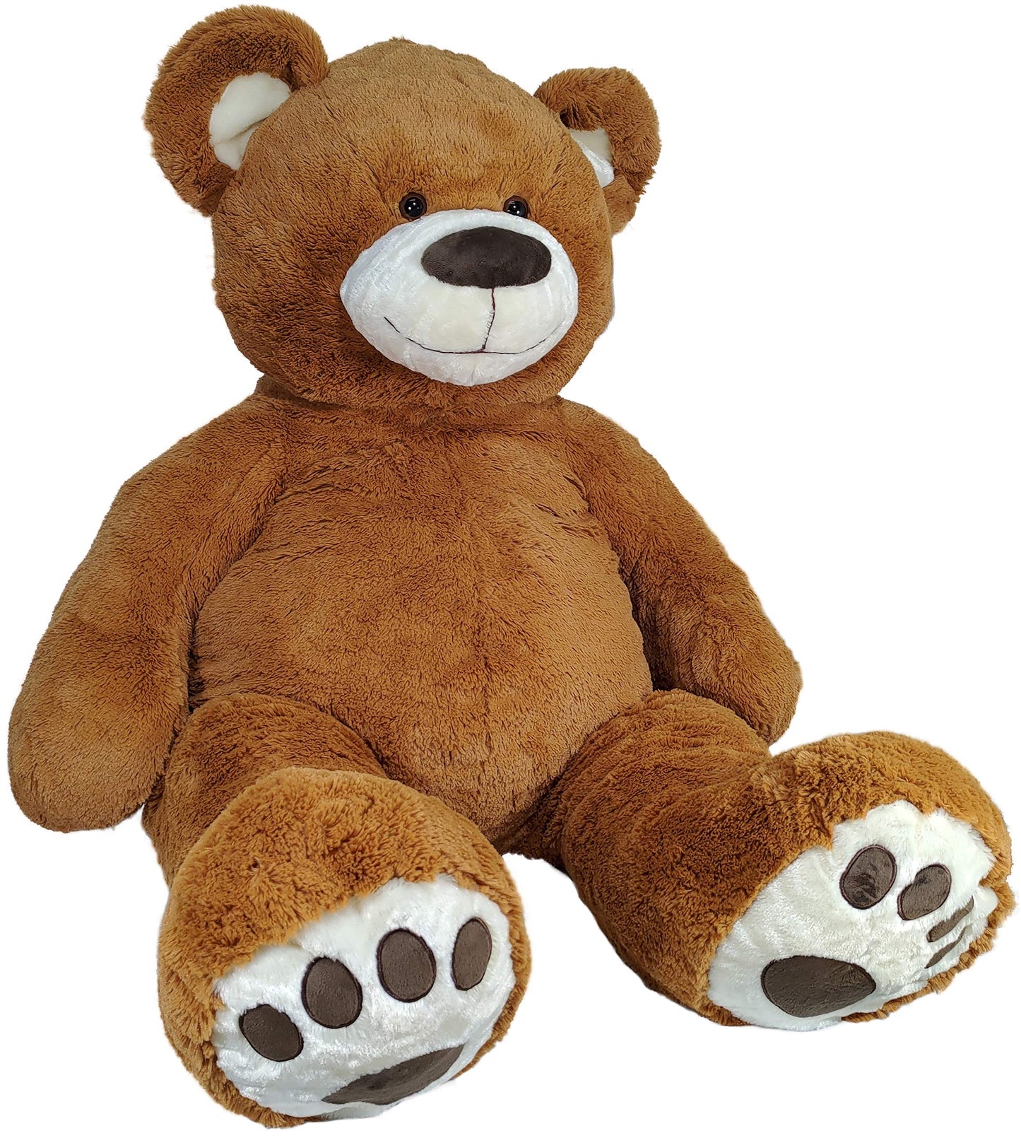 Anico 59" Plush Giant Teddy Bear - Medium Brown Stuffed Animal, Smiling Face, Premium Quality, Perfect Gift for Kids and Girlfriends
