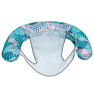 Aqua Supreme Oversized Inflatable Pool Noodle Chair – Soft Mesh Sling-Floating Chair Noodle Float – Blue Fern