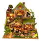 RHZN Miniature House Kit  Dollhouse Kit  Miniature Kit  DIY Mini House Building Kit for mature-themed Teen  Forest Adventure