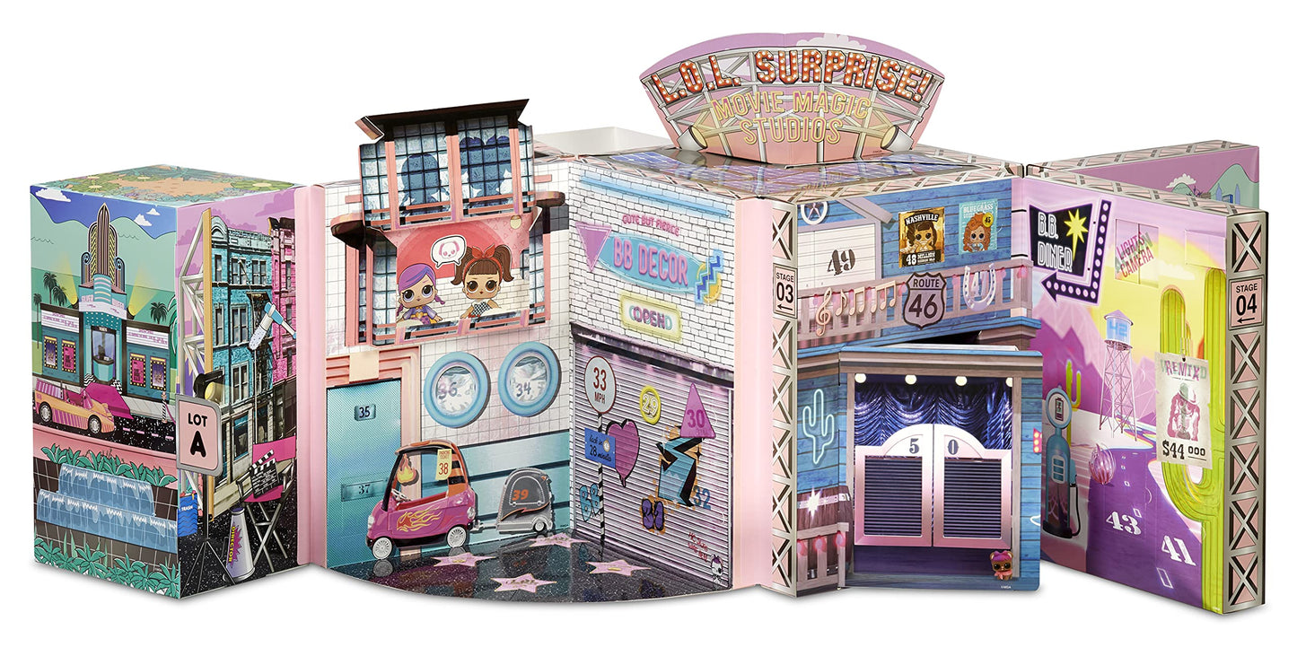 Lol Surprise Omg Movie Magic Studios With 70+ Surprises, 12 Dolls Including 2 Fashion Dolls, 4 Movie Stages, Green Screen & Accessories- Gift Toy For Girls Boys Ages 4 5 6 7+ Years