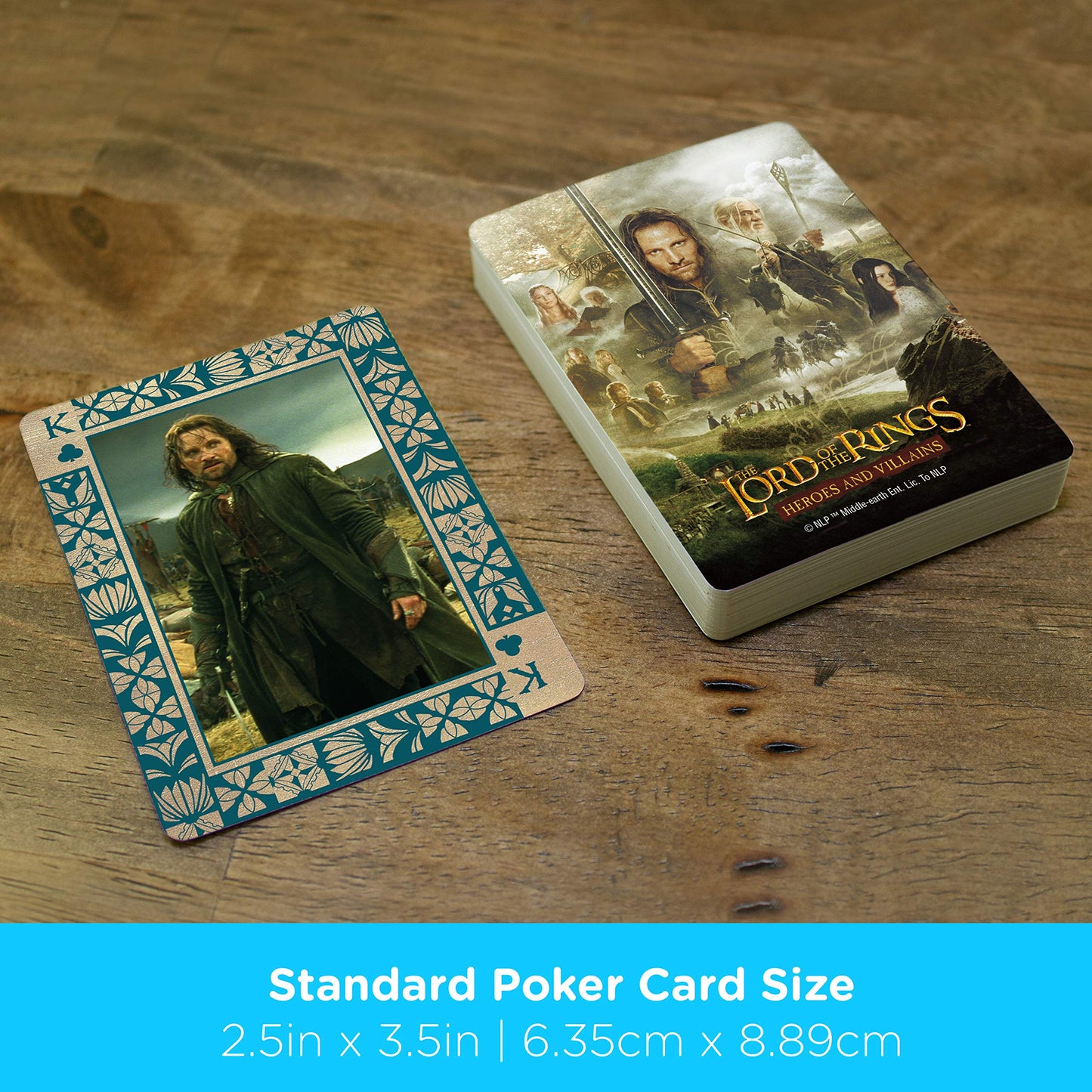 Lord Of The Rings Playing Cards - Lotr Heroes & Villains Themed Deck Of Cards For Your Favorite Card Games - Officially Licensed Lotr Merchandise & Collectibles