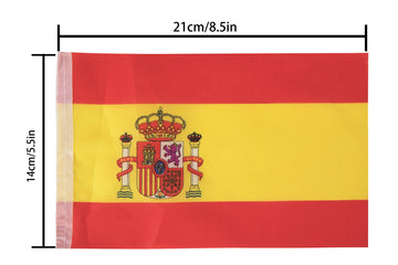 Spain Flag Spanish Flag,100Feet/76Pcs National Country World Pennant Flags Banner,Party Decorations Supplies For,Bar,Indoor And