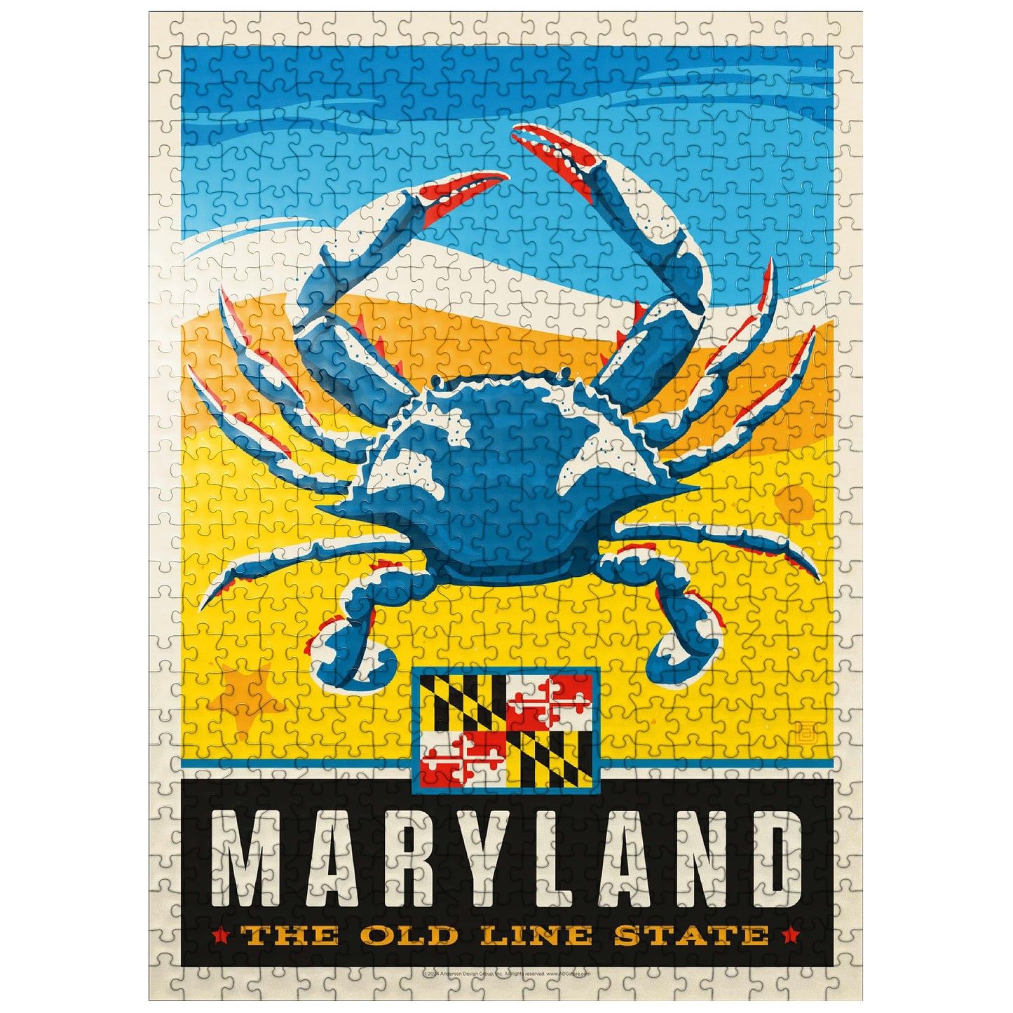 Mypuzzle Maryland: The Old Line State - Premium 500 Piece Jigsaw Puzzle For Adults
