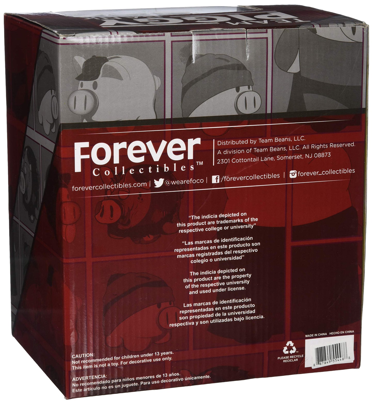 Foco South Carolina Large Stand Up Superhero Piggy Bank