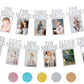 Partyhooman 1St Birthday Photo Banner For Baby From Newborn To 12 Months, First Birthday Decorations Girl Monthly Milestones Gar