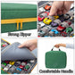 KISLANE Toy Car Storage Case - Holds 48 Cars, Green Polyester, Model KL20010