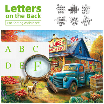 Puzzles For Adults 500 Pieces Village Market Jigsaw Puzzles For Adults Colorful Fruits Vegetables 500 Piece Puzzles Family Chall