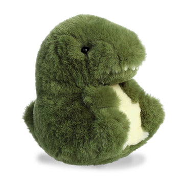 Aurora Round Rolly Pet Rawr T-Rex Stuffed Animal - Adorable Companions - On-The-Go Fun - Green 5 Inches