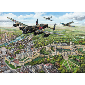 Wings Over Windsor 250 Extra Large Jigsaw Puzzle | Large Piece Jigsaw Puzzle | Sustainable Puzzle For Adults | Premium 100% Recycled Board | Great Gift For Adults | Gibsons Games