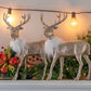 Ornativity Gold Glitter Christmas Reindeer - Xmas Holiday Party Deer Figurine Statues Dinner Tabletop Decorations Centerpiece Ma