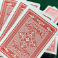 Newt's Playing Cards Canasta Clásico Double Deck Set - Deluxe Edition, Red, Cardstock, Includes 2 Single Decks with Point Values