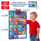 LEARNING BUGS Interactive ABC & 123s Talking Poster - Large Musical Wall Chart Educational Toy for Toddlers, Multicolor