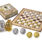 The Noble Collection HP-Gringotts Checker Set - Multi Coloured - Gold/Silver - Model NN7215