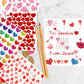 Linaye Valentines Heart Stickers For Kids - 3000Pcs Cute Valentines Day Stickers 72 Sheets Love Stickers For Cards Envelopes Cra