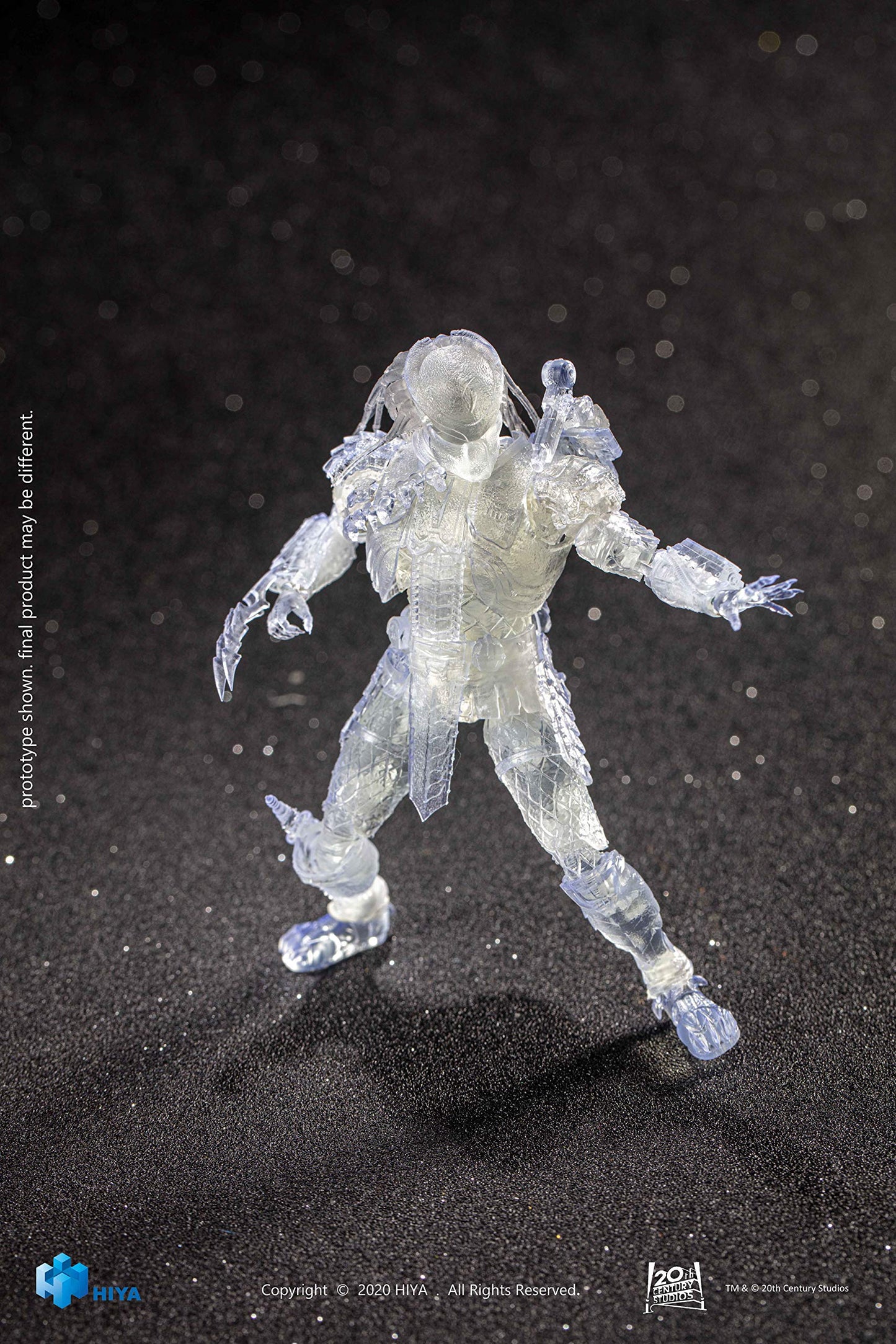 Hiya Toys Alien Vs. Predator: Invisible Scar Predator 1:18 Scale Action Figure, Multicolor