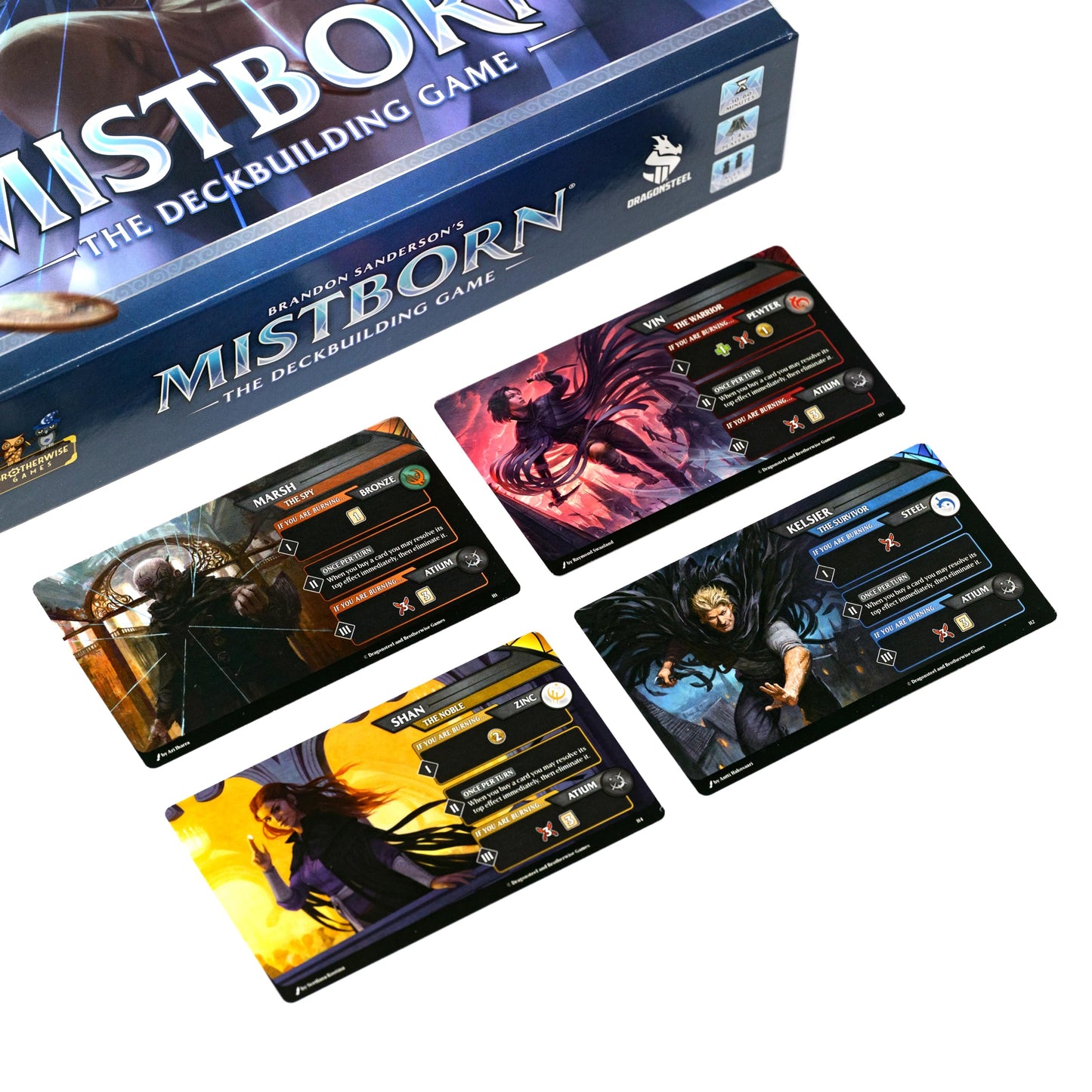 Brotherwise Games Mistborn Deckbuilding Game - Cooperative Card Game - Strategic Gameplay with Cardboard Components