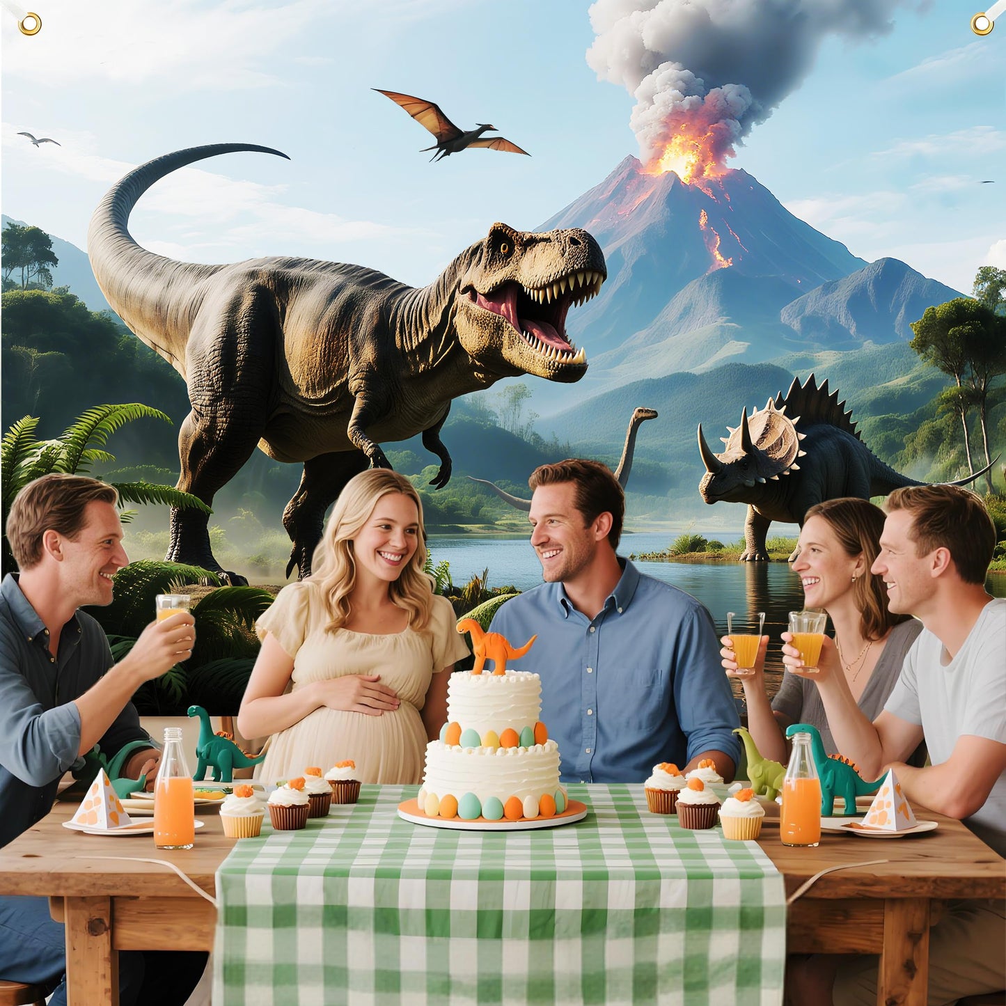 7x5ft Dinosaur Backdrop Dinosaur Park Theme Backdrop Tropical Jungle Decor Dino Birthday Party Decorations Prehistoric Party Sup
