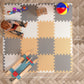 Angels Soft Foam Baby Play Mats Tiles With Borders, 32 Pcs Set - Playmat Multi Use, Create & Build A Safe Area Interlocking Jigsaw Puzzle Eva Non-Toxic Floor For Toddler Infant Kids Toy Room & Yard