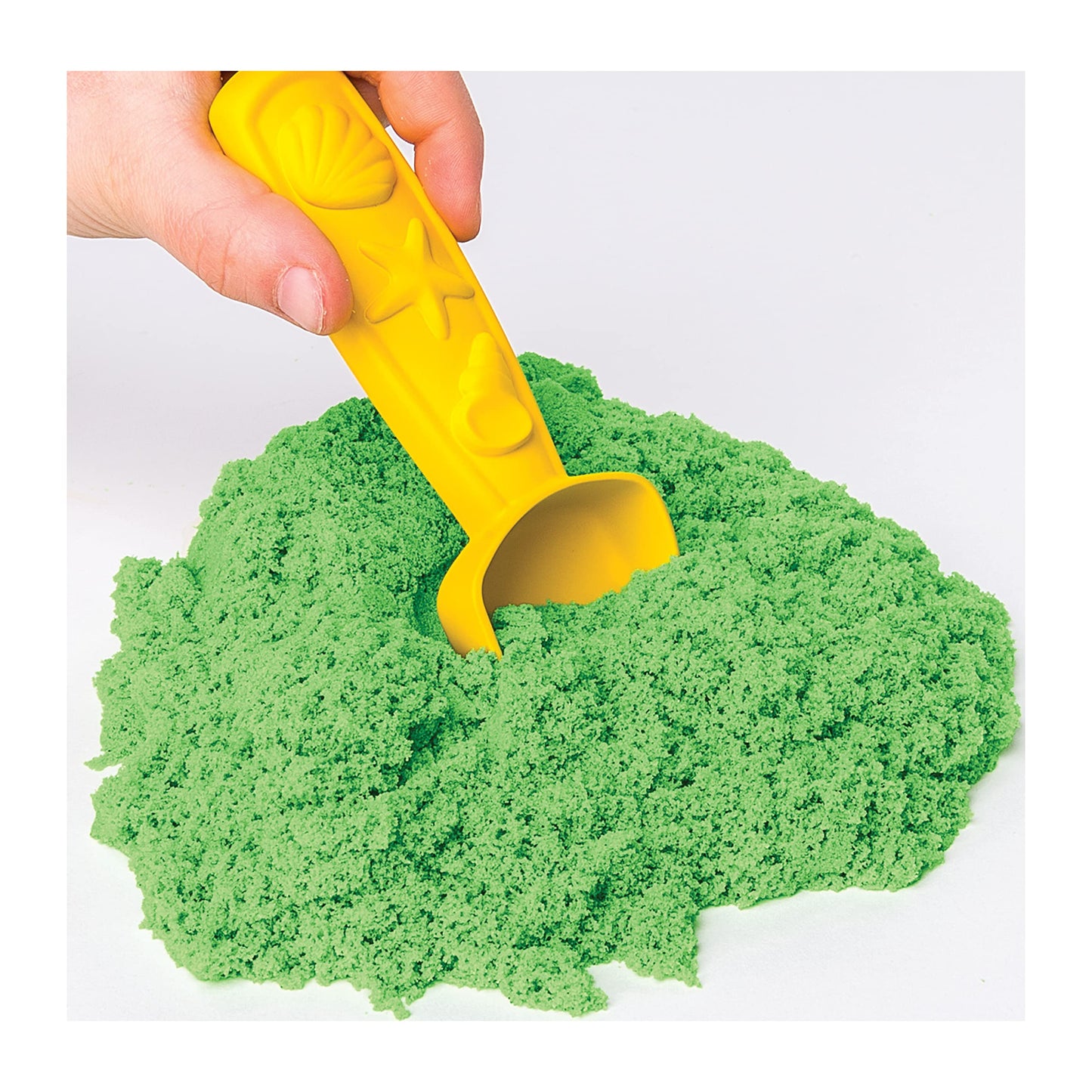 Kinetic Sand Sandbox Playset - 1lb Green Sand with 3 Molds, Ages 3+, Model 6060897