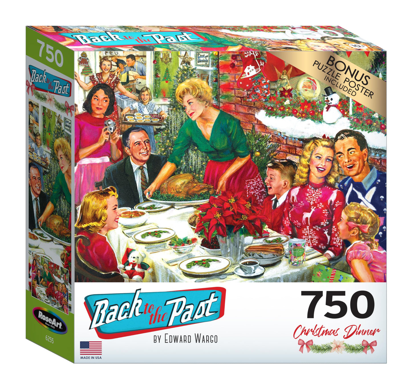 Roseart - Back To The Past - Christmas Dinner - 750 Piece Jigsaw Puzzle For Adults