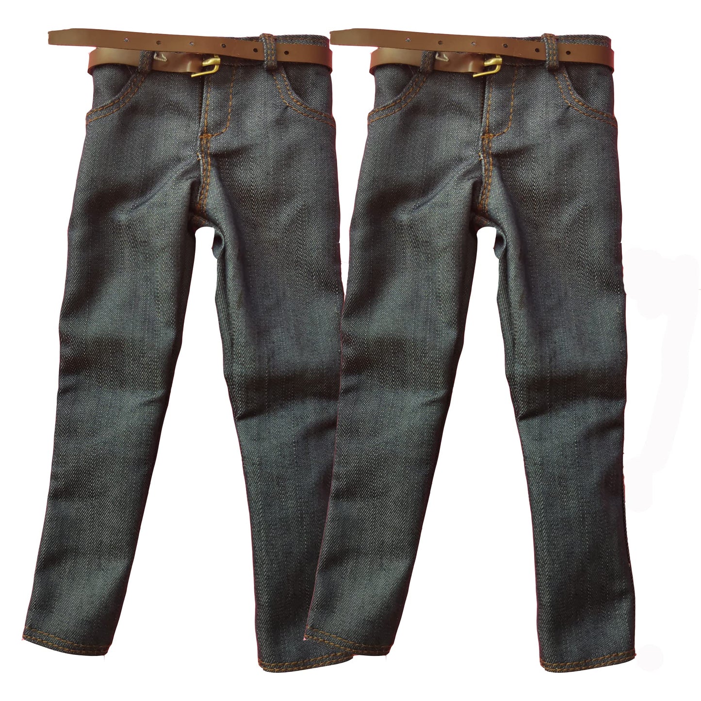 Ssbeauty M 2X 1/6 Custom Scale Blue Jeans Pants For 12'' Male Action Figure Doll Clothes Toy (2X Blue)