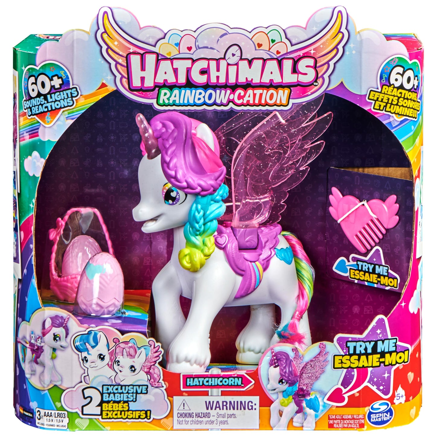 Hatchimals CollEGGtibles  Hatchicorn Unicorn Toy with Flapping Wings  Over 60 Lights & Sounds  2 limited availability Babies  Kids Toys for Girls Ages 5 and up
