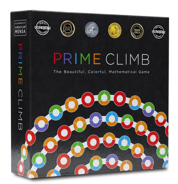 Math for Love Prime Climb Game - Multicolor Cardboard Educational Board Game, Model 0001
