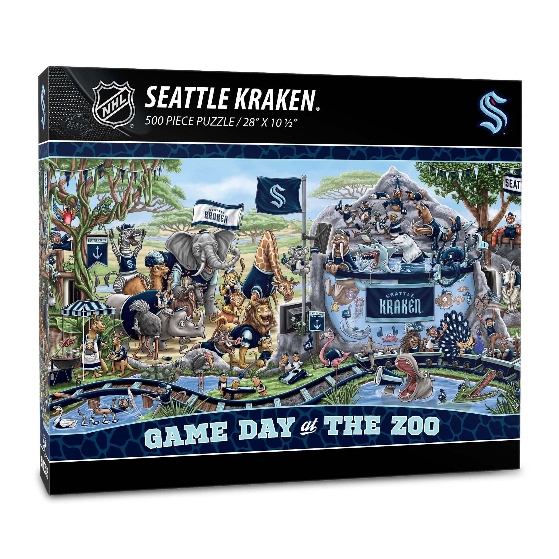 YouTheFan NHL Seattle Kraken Game Day at The Zoo 500pc Puzzle