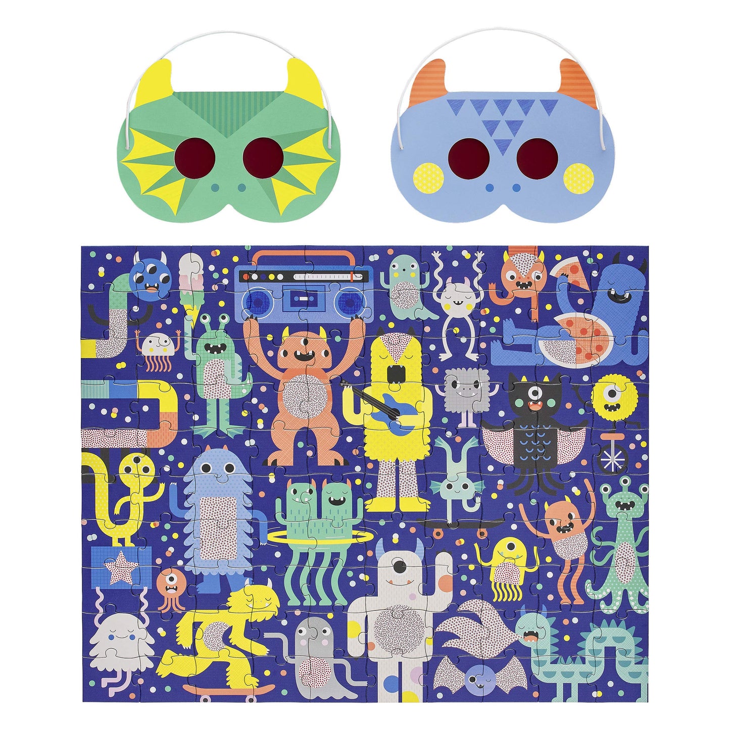 Petit Collage Monster 100pc Jigsaw Puzzle, Ages 4+