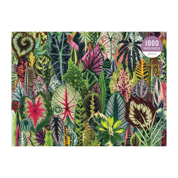 Galison Houseplant Jungle 1000 Piece Jigsaw Puzzle For Adults – Plant Jigsaw Puzzle With Mix Of Succulents & Other Household Plants – Fun Indoor Activity, Multicolor