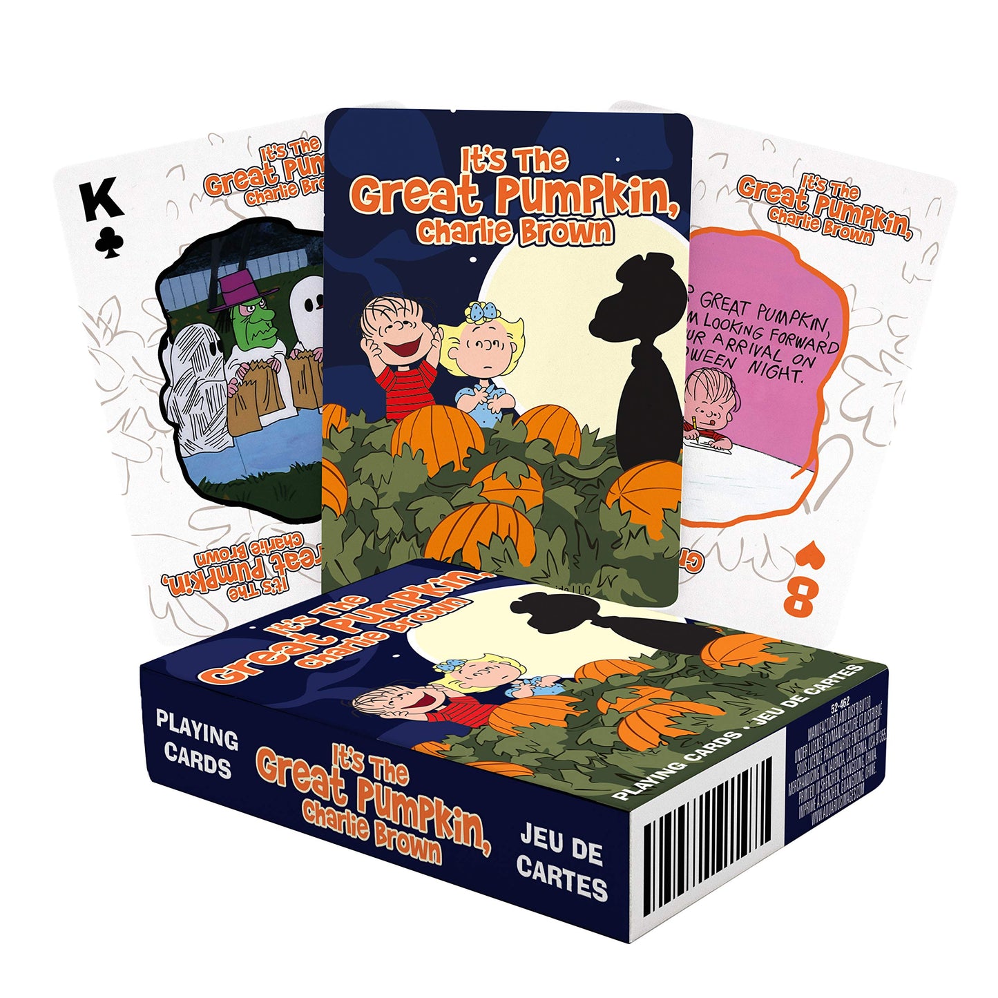 AQUARIUS Peanuts Great Pumpkin Playing Cards - Peanuts Themed Deck of Cards for Your Favorite Card Games - Officially Licensed P
