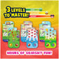 Sky Castle GooGames Hand-Held Water Game, Medium Size, Non-Toxic Plastic, Refillable, Fruits Color, 3 Game Cards Included