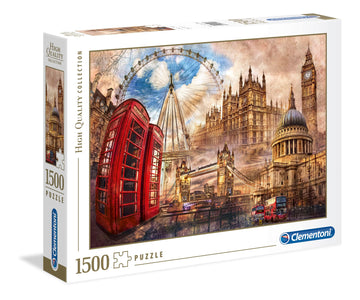 Clementoni - 31807 - Collection Puzzle For Adults And Children - Vintage London - 1500 Pieces