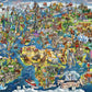 Anatolian 3000 Piece Jigsaw Puzzle - Wonderful World Map, Model 4923, Multicolor Cardboard, Standard Size
