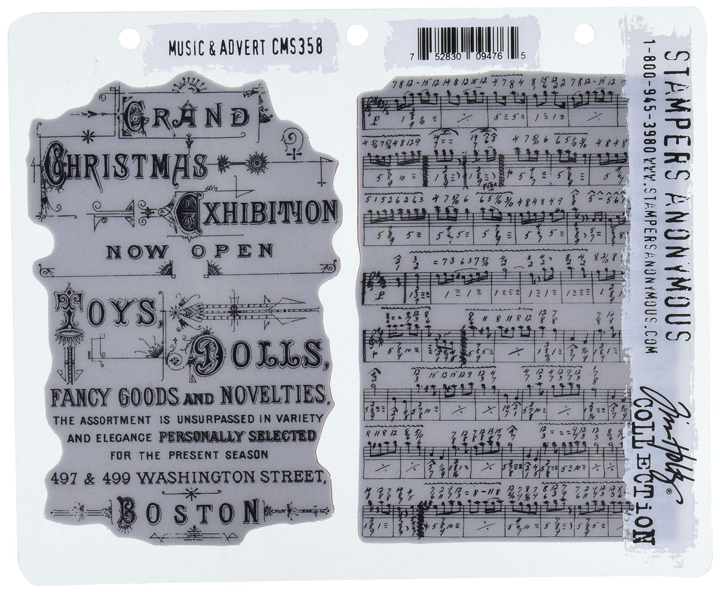 Stampers Anonymous ClingStamp TH Music & Advert