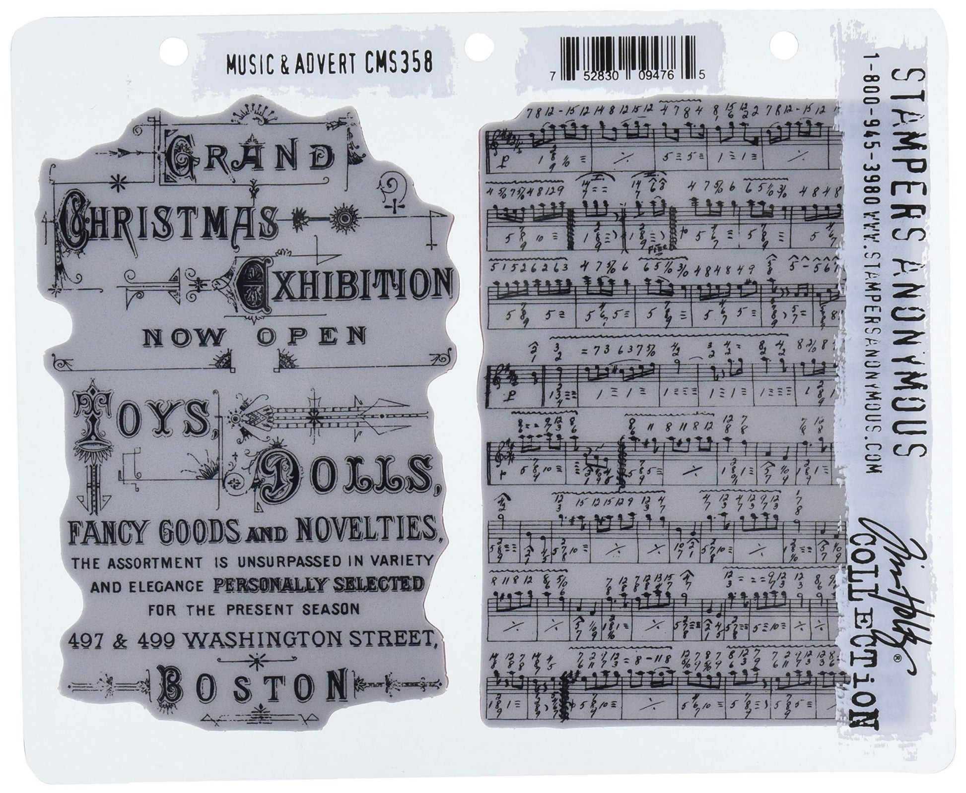 Stampers Anonymous ClingStamp TH Music & Advert