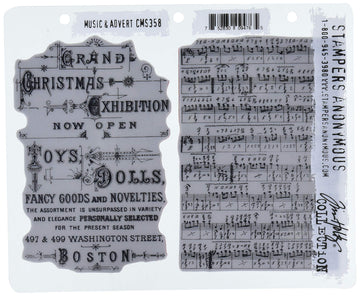 Stampers Anonymous ClingStamp TH Music & Advert