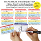 Think2Master Wacky Cards 1st - 3rd Grade. Math Card Game for Families & Classroom. Make Hilarious Sentences While Practicing Mat