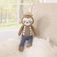 Cuddle Me Scottie The Sloth 12” Grey And Blue Knit Plush Stuffed Animal