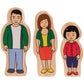 The Freckled Frog - Ff420 My Family - Set Of 30 - Ages 1+ - Inclusive Wooden Blocks For Toddlers - Includes Grandparents, Moms,